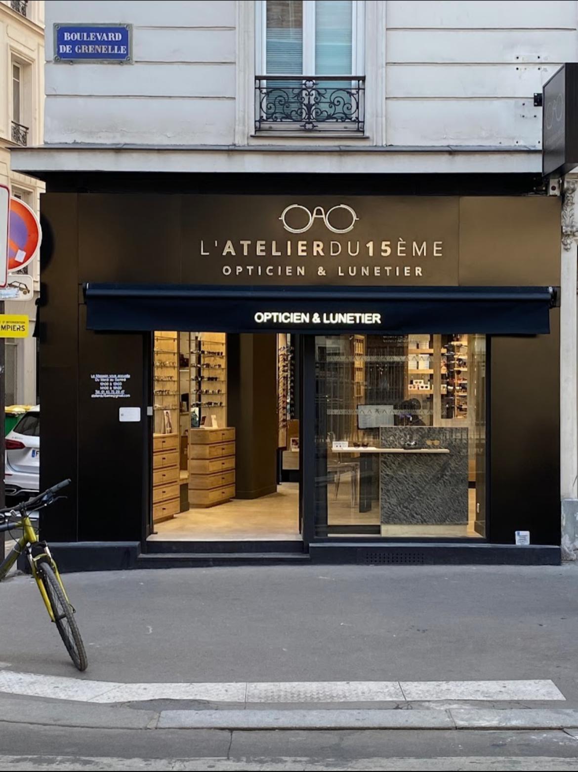 Devanture L'Atelier du 15ème